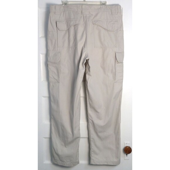 Tru Spec Tactical Pants Mn 40x32 Ivory Cargo Canvas Relaxed Work Utility Outdoor - Picture 4 of 10